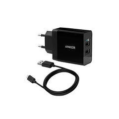 Anker 24W 2-PORT USB CHARGER & MICRO CABLE