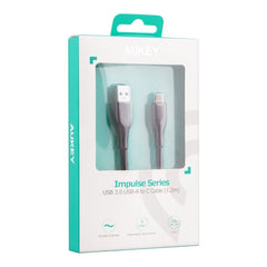 Aukey CB-AC1 Impulse Braided Nylon Usb-A to Usb-C Cable 1.2m