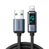 Joyroom S-AL012A16 2.4A USB to Lightning LED Display Fast Charging Data Cable 1.2M