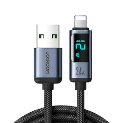 Joyroom S-AL012A16 2.4A USB to Lightning LED Display Fast Charging Data Cable 1.2M