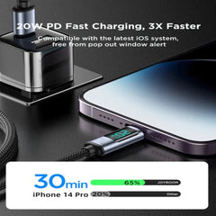 Joyroom S-AC066A16 Type-C cable with LED Display 66W