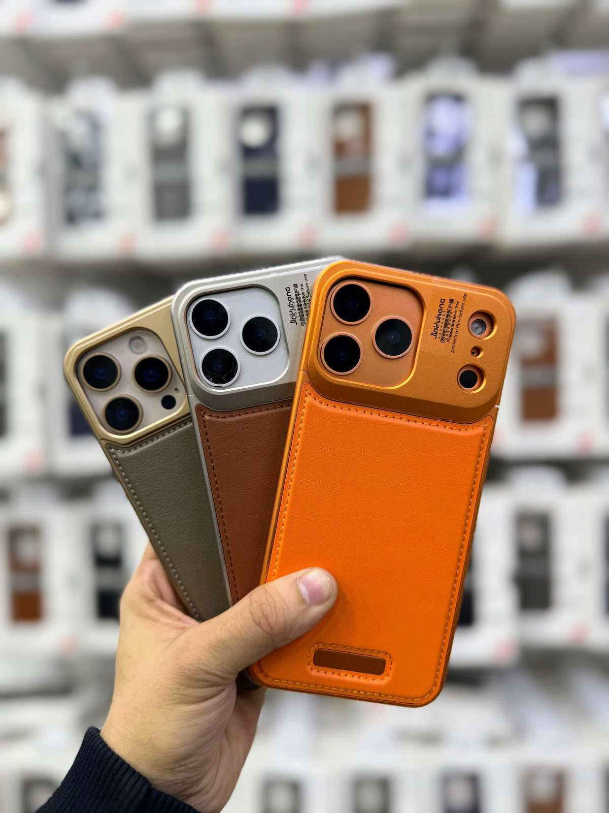 Metal Magsafe Perfume Leather Cases-17, 18 Series