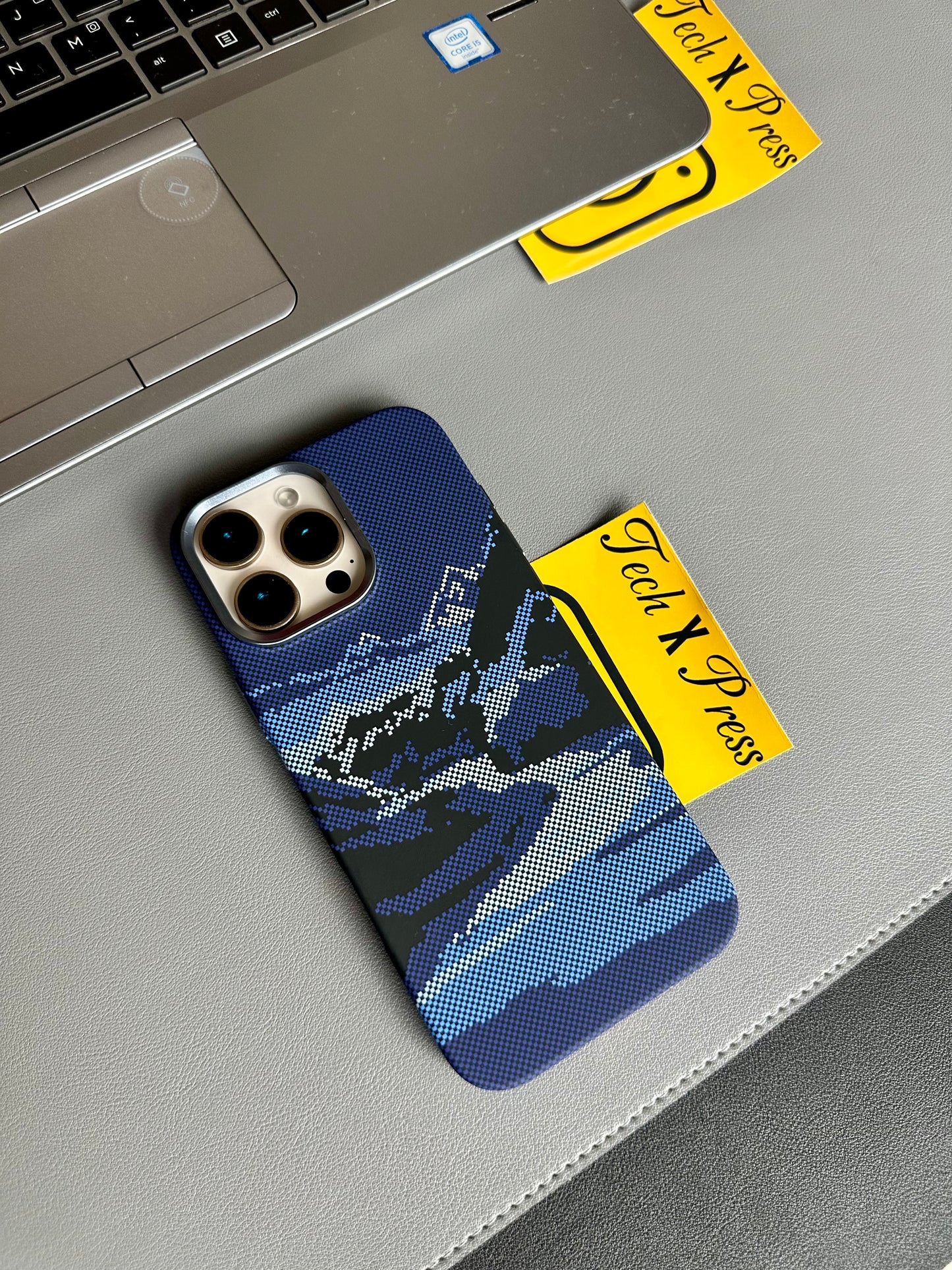 Luxo Life Case- Blue & Black Mountain-16 Pro Max