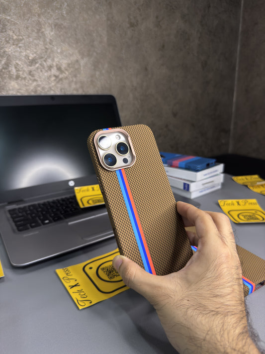 Luxo Life Case- Desert Red Striped-16 Pro Max
