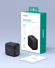 Aukey PA-B2T Omnia II 45W GaN PD 1-Port USB-C Wall Charger