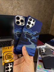 Luxo Life Case- Blue & Black Mountain
