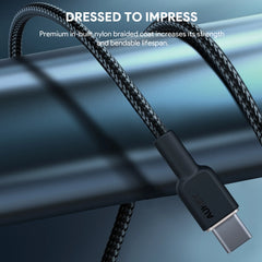 Aukey Circlet Nylon Braided 60w USB C to C Cable – CB-NCC1 at TechXpress