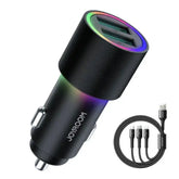 JOYROOM JR-CL10 4.8A Dual USB Car Charger(Black)
