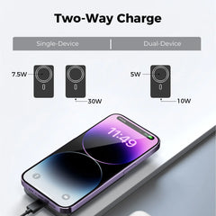 Aukey MagLink 10000mAh Magnetic Wireless Charging Power Bank at TechXpress