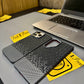 Luxo Life Case- Black & Grey Dotted