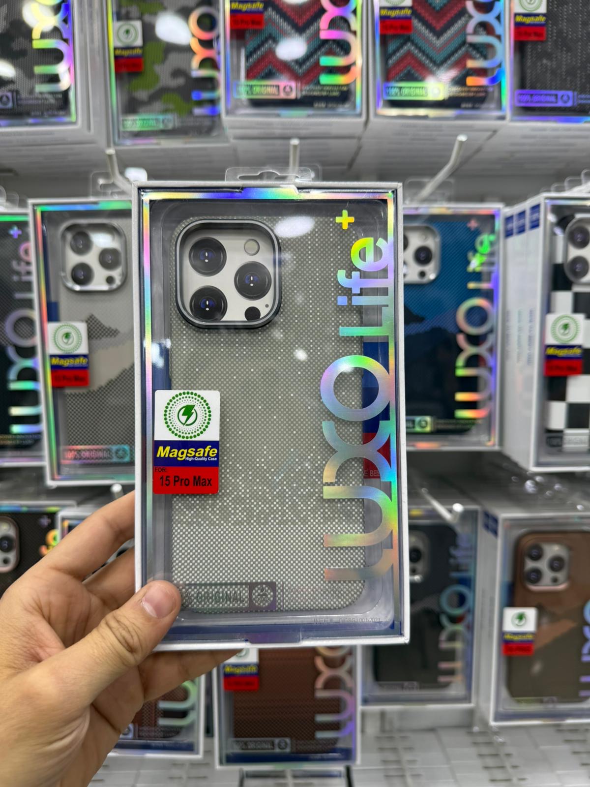 Luxo Life Case-Grey Dotted