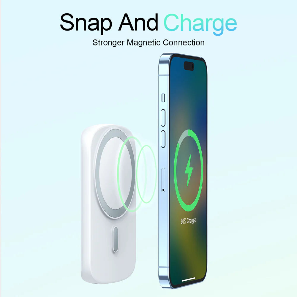 JOYROOM JR-W030 20W Magnetic Wireless Power Bank with Ring Holder 6000mAh at TechXpress