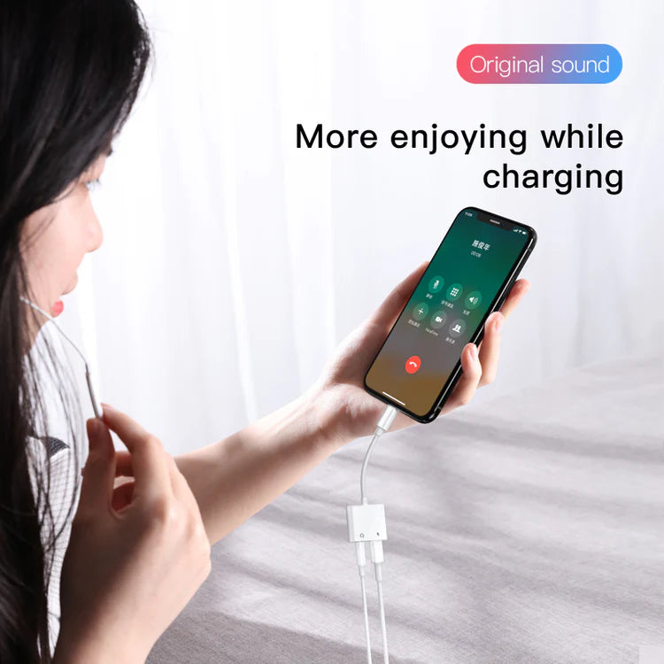 Joyroom SY-104 Audio With 3.5mm + Iphone Lightning Converter