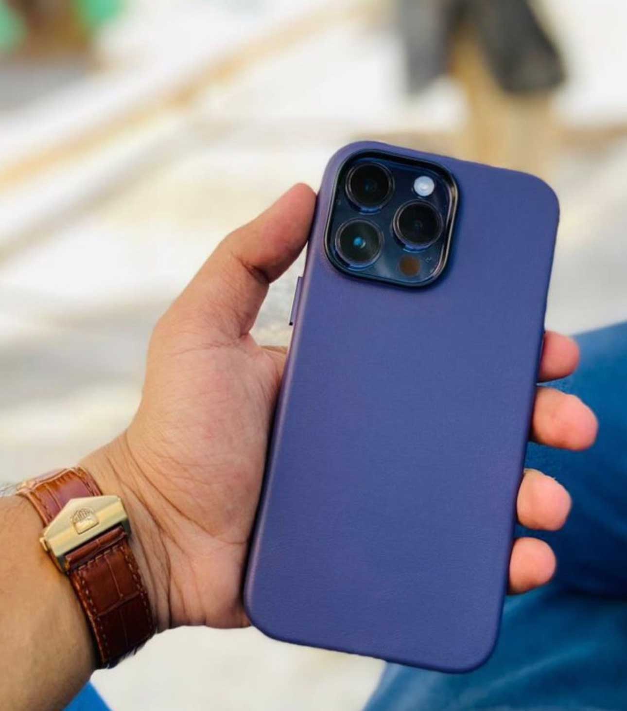 Kzdoo Deep Purple Leather Noble-Iphone 14 Series