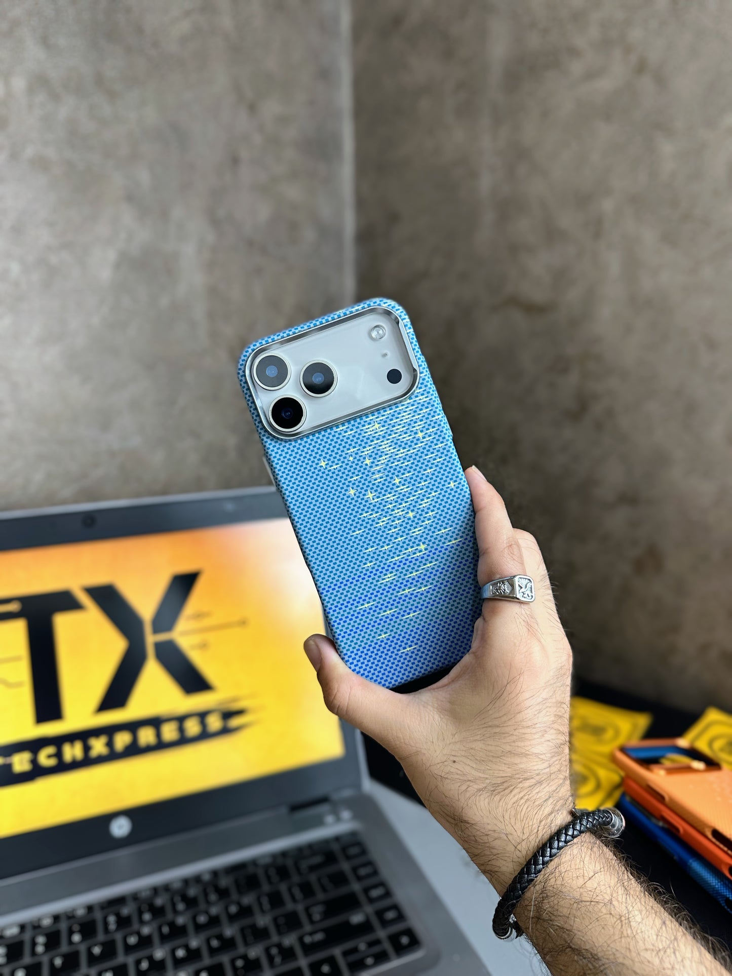 Luxo Pitaka Light Blue Stars-17 Series