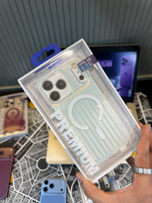 Bucksuiti Crystal Corrugated Magsafe Cases-18 Series