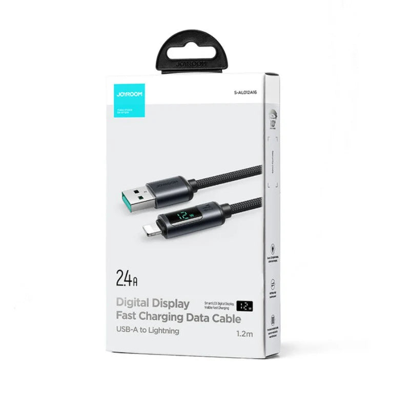 Joyroom S-AL012A16 2.4A USB to Lightning LED Display Fast Charging Data Cable 1.2M
