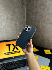 Luxo Life Case- Black Kevlar 4K-16 Pro Max