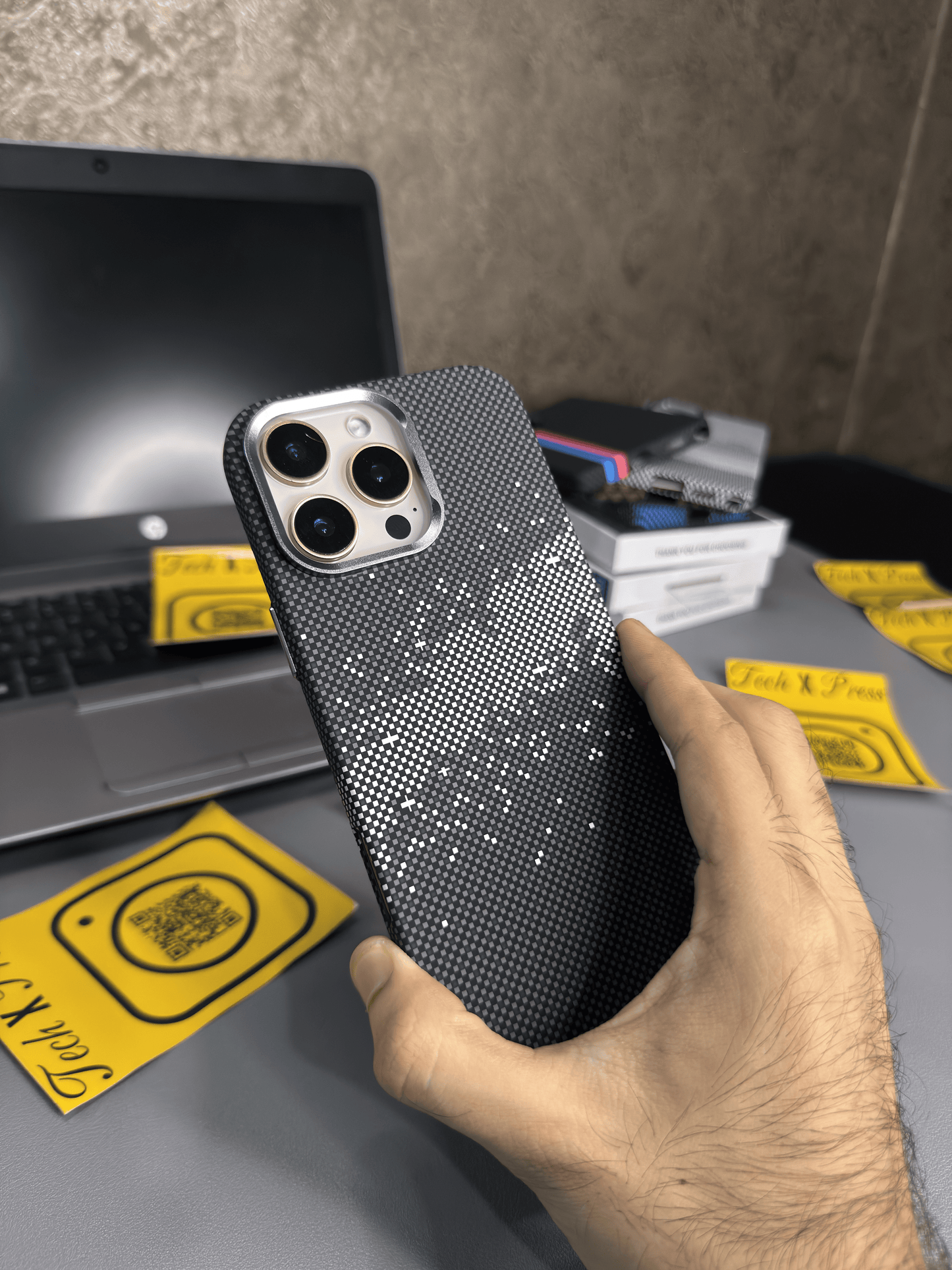Luxo Life Case- Natural Galaxy-16 Pro Max