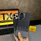 Luxo Life Case- Black & Grey Dotted