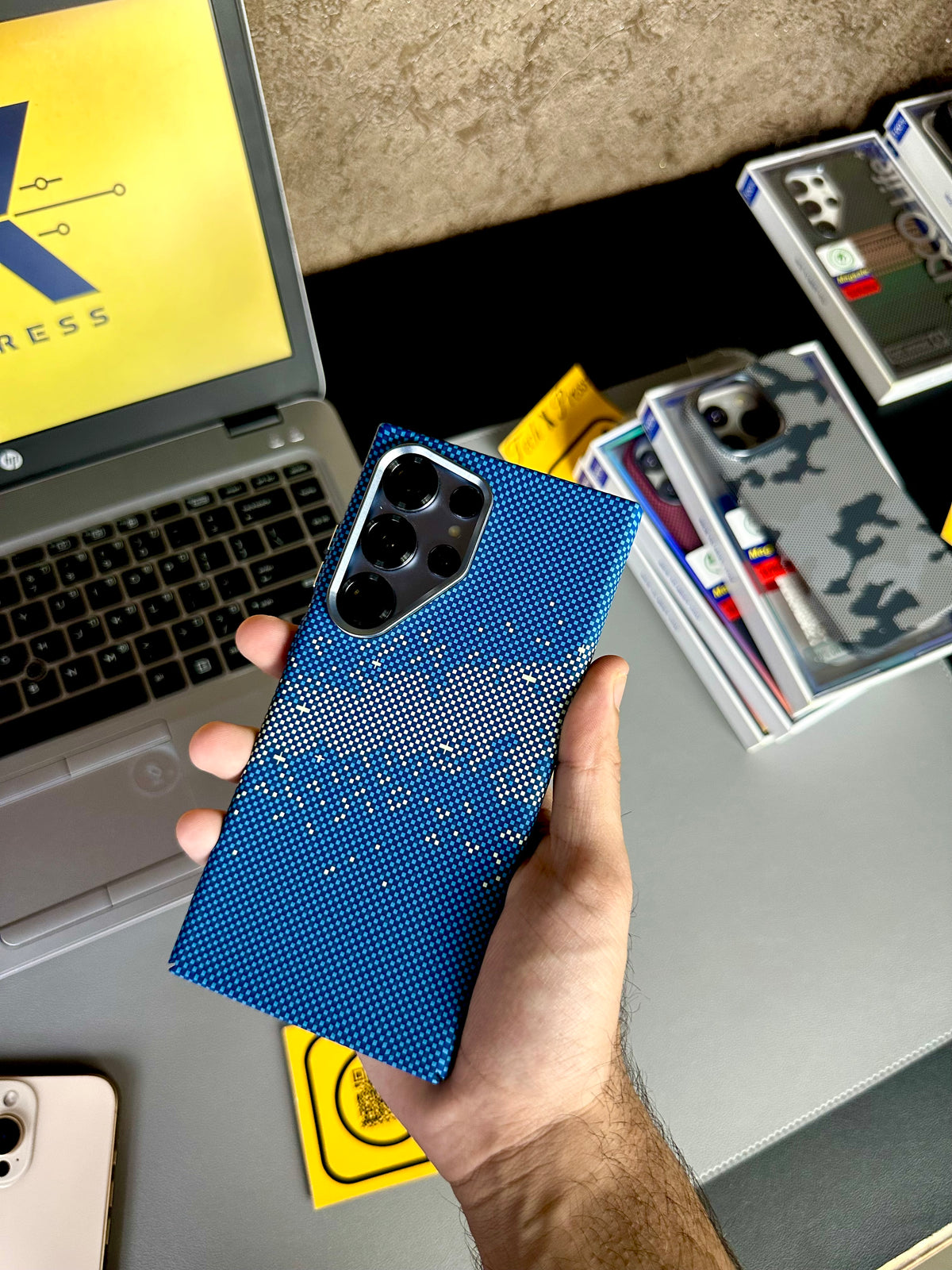 Luxo Life Case- Blue Galaxy-Samsung S24 Ultra