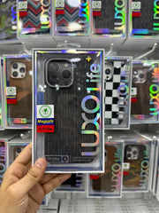 Luxo Life Case-Black Vertical Stripped