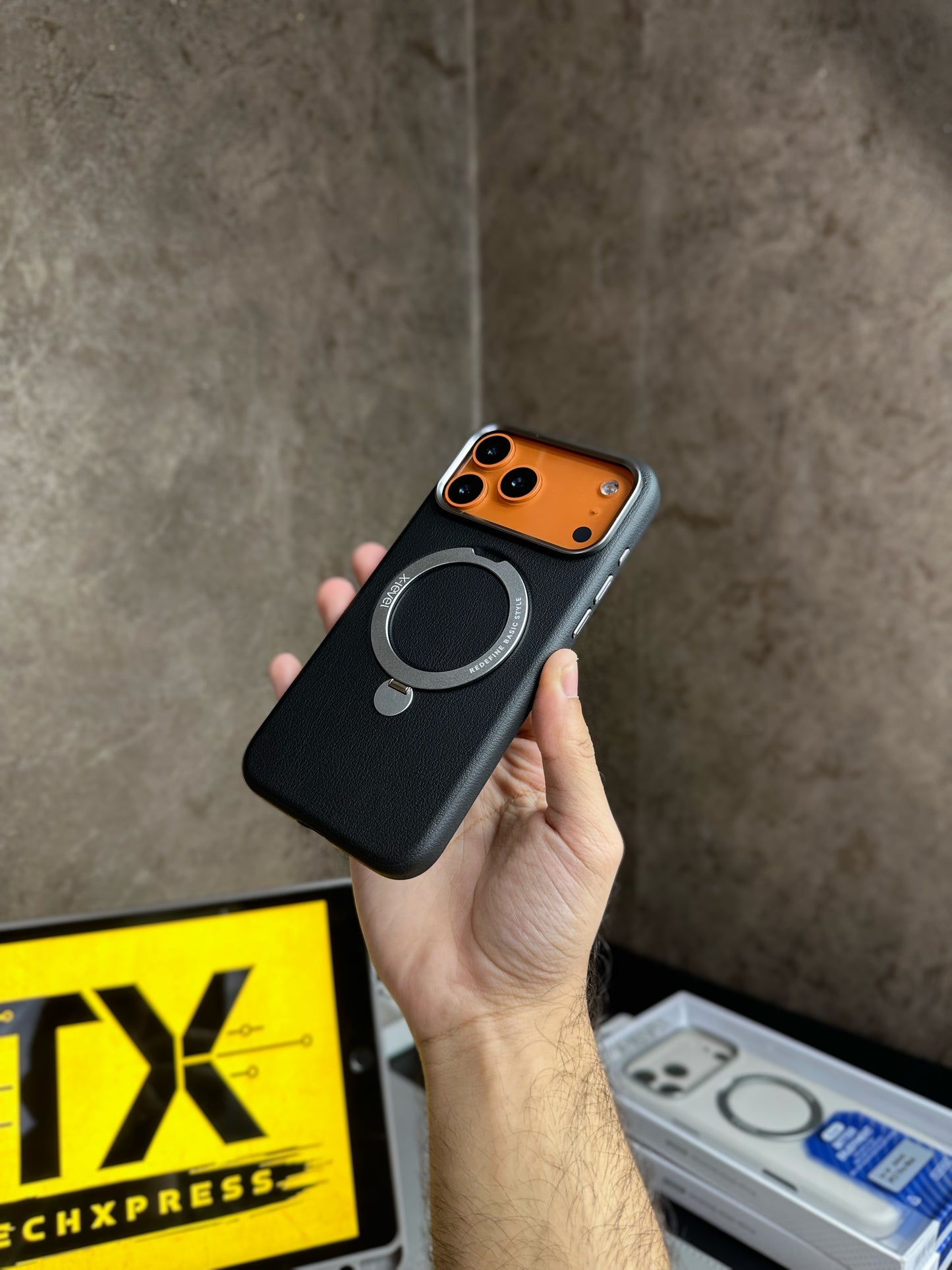 X Level Leather Cases With Stand-17 Series