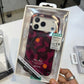 Paika Burgundy Printed Frosted Magsafe Case-18 Series