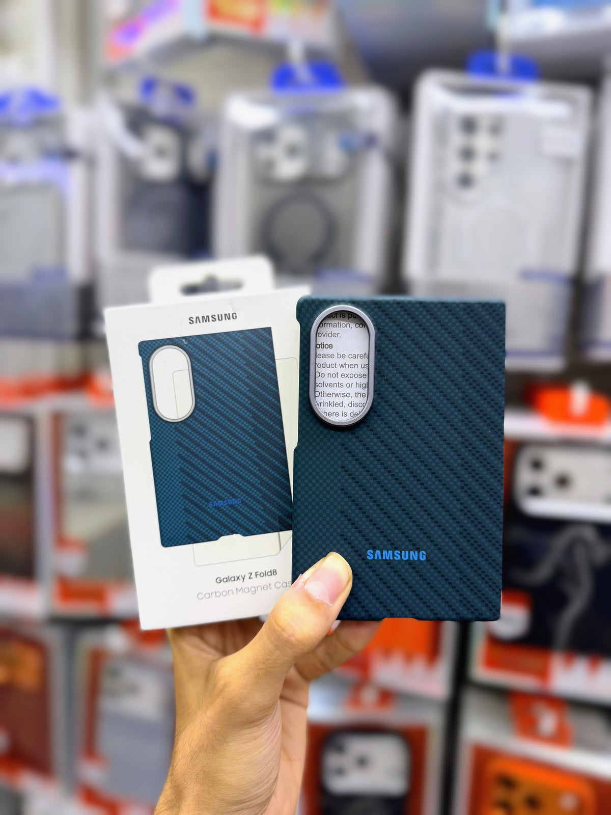 Samsung Official Carbon Patterned 3-Fold 8