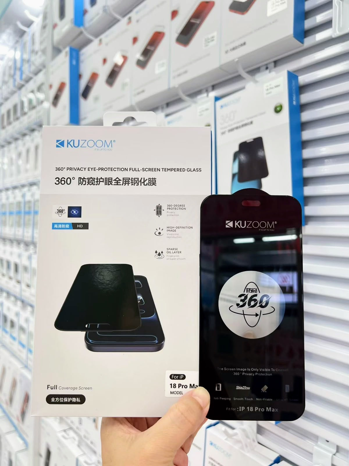 Kuzoom 360 PRIVACY Glass-17,18 Series