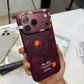 Paika Burgundy Printed Frosted Magsafe Case-18 Series