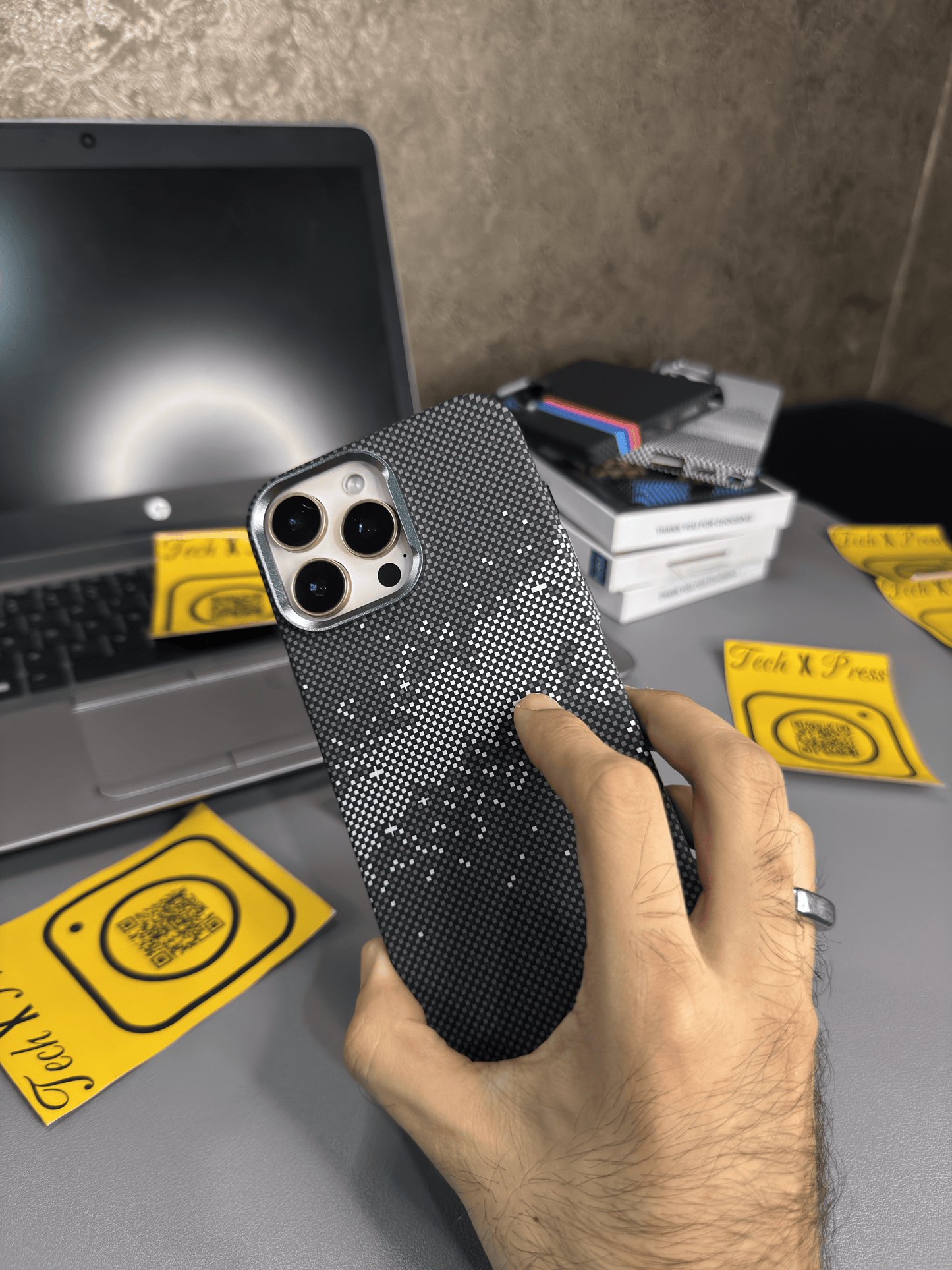 Luxo Life Case- Natural Galaxy-16 Pro Max