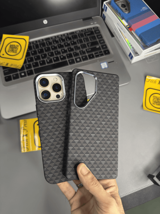 Luxo Life Case- Black Triangled-16 Pro Max