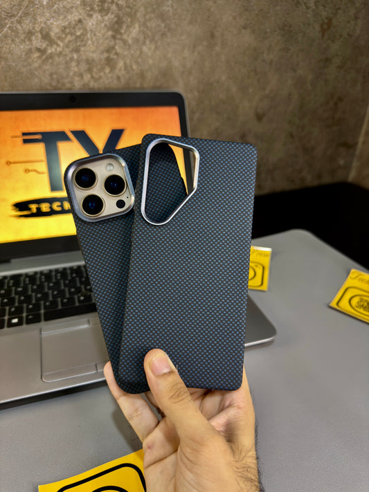 Luxo Life Case- Black Blue Textured-Samsung Series