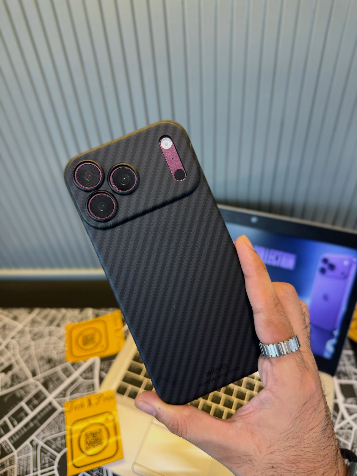 X-Level Nano Fibre Slim Carbon Case-18 Series