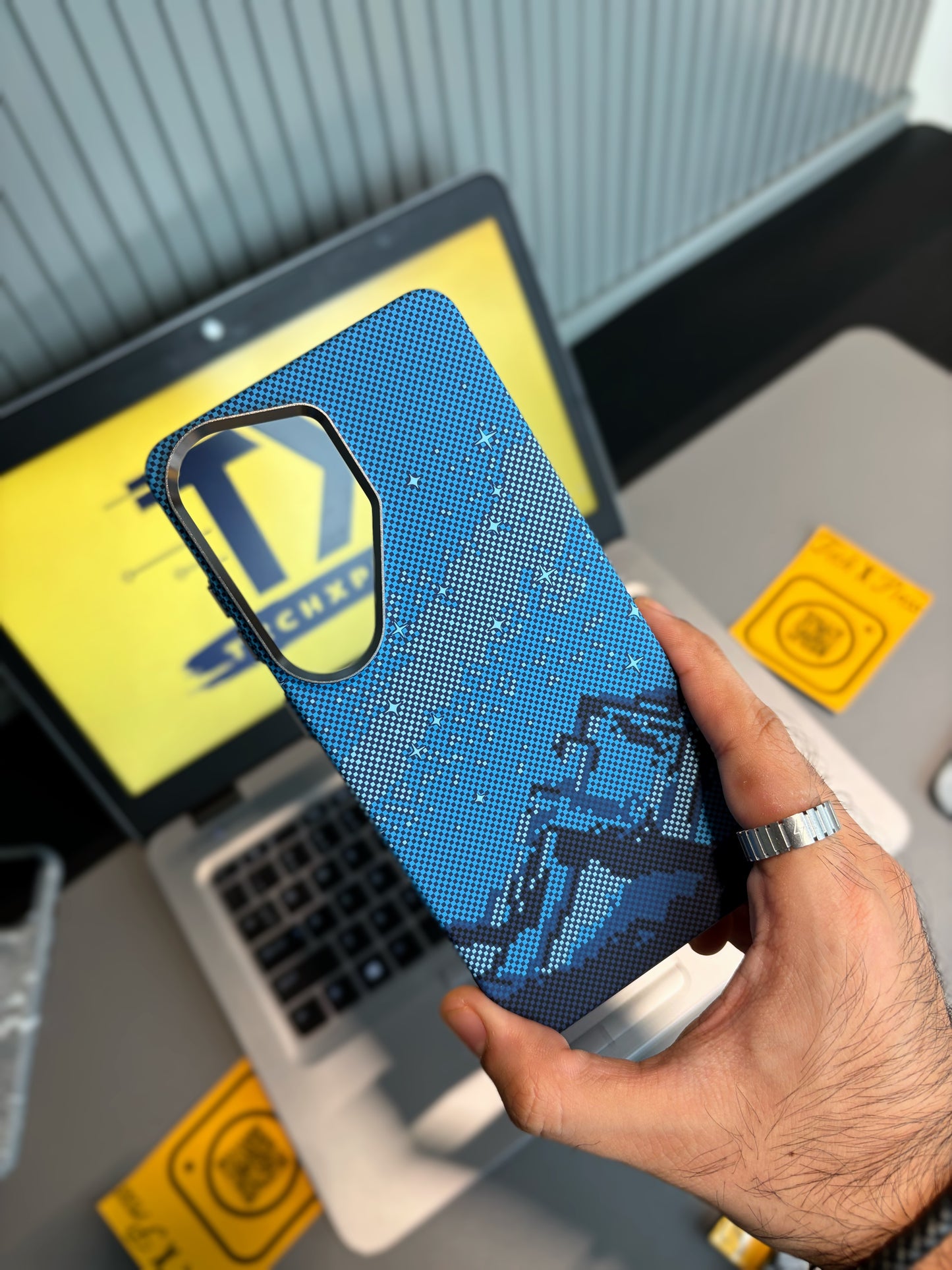 Luxo Pitaka Blue Galaxy-S26 Ultra