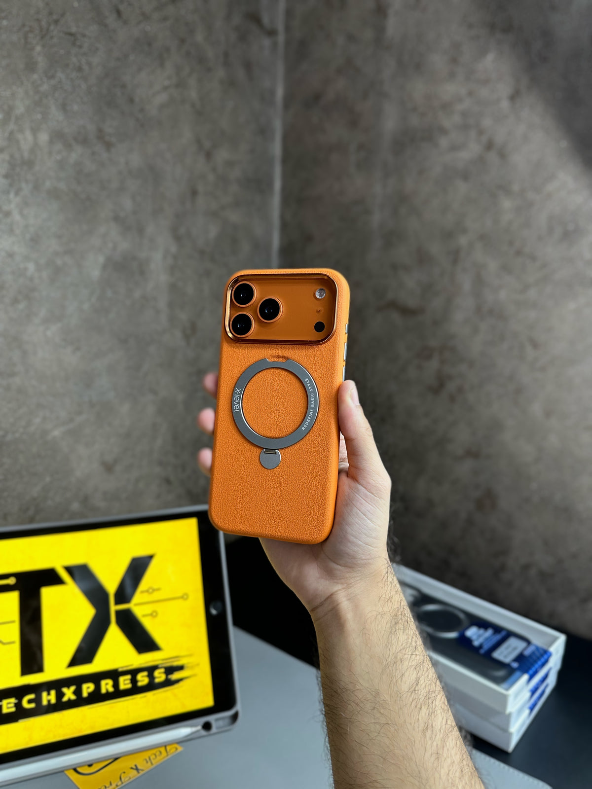 X Level Leather Cases With Stand-17 Series