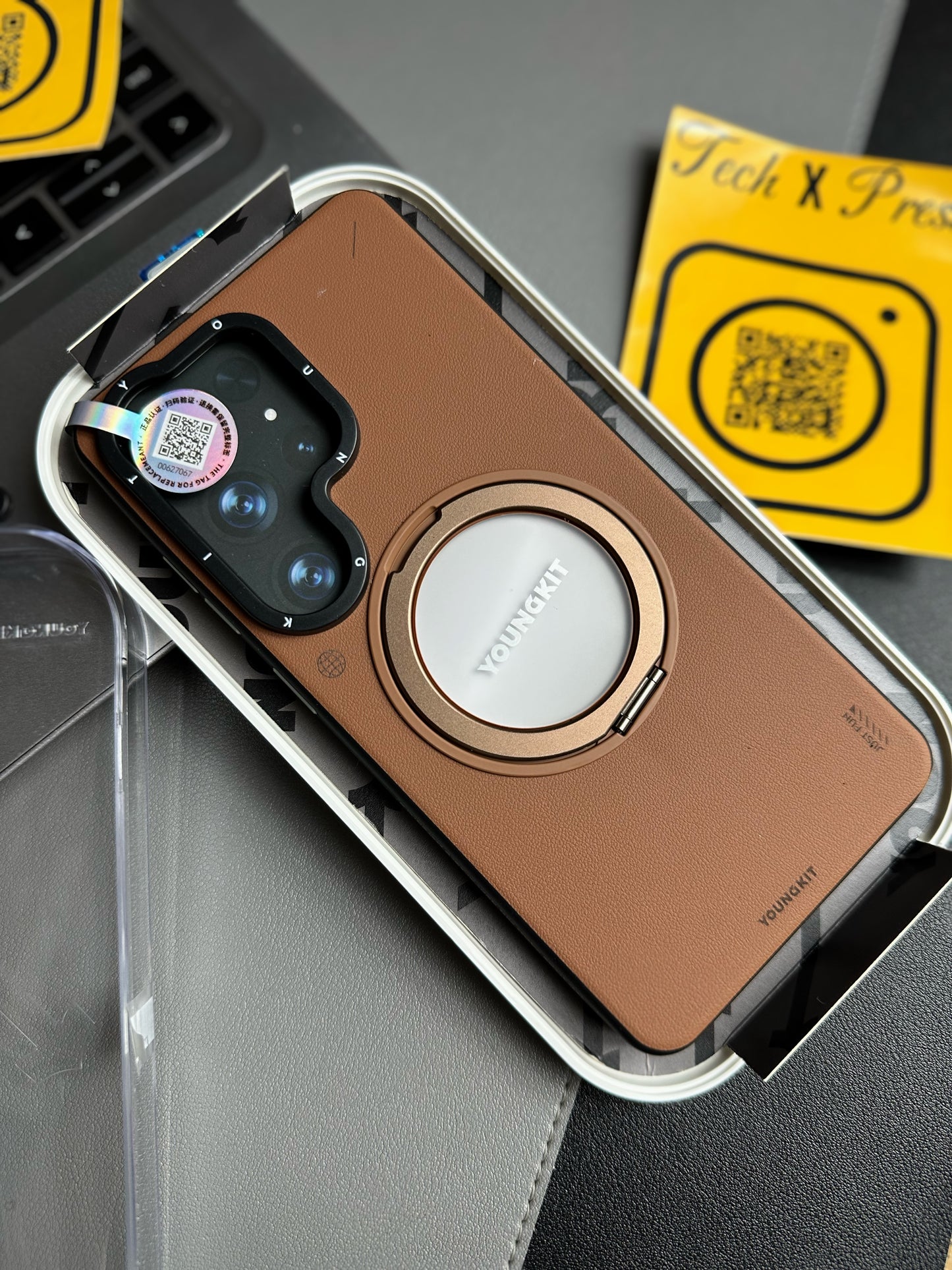 Young Kit Leather With Stand Series-S26 Ultra