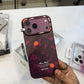 Paika Burgundy Printed Frosted Magsafe Case-18 Series