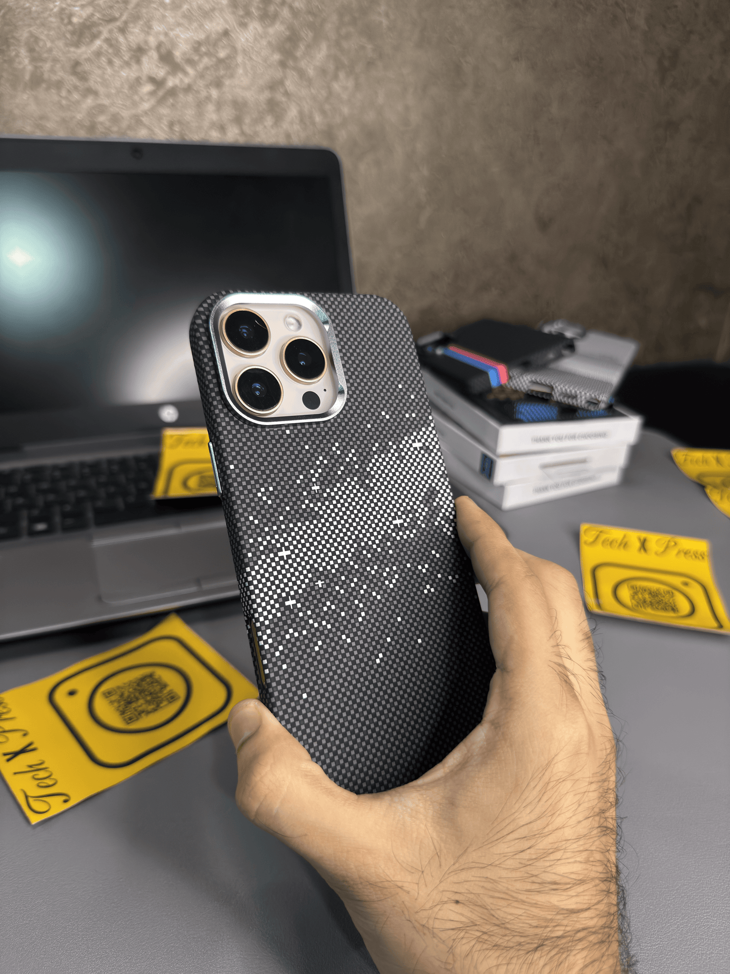 Luxo Life Case- Natural Galaxy-16 Pro Max