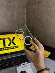 X Level Sparkling Transparent Case-S26 Ultra