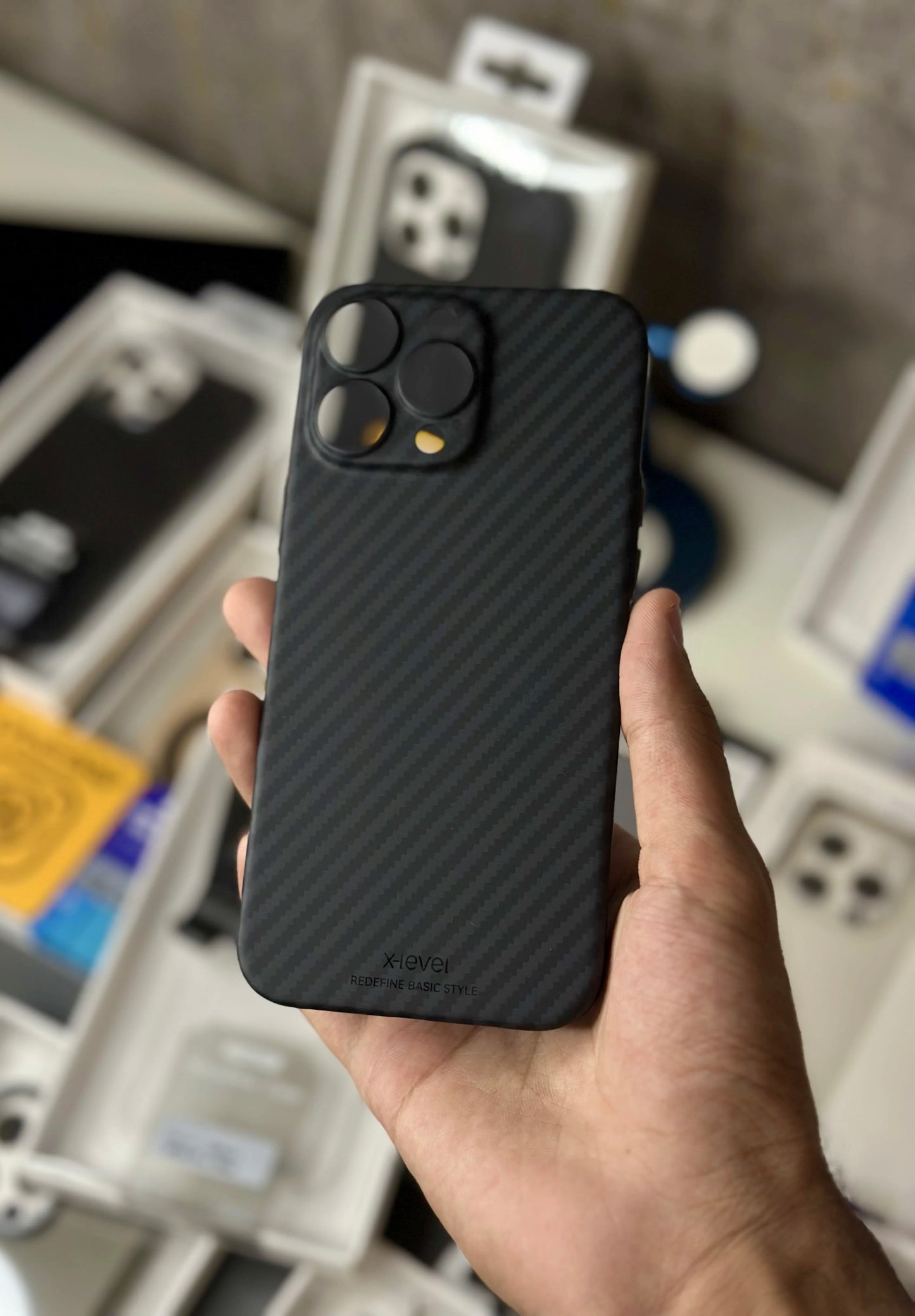 X-Level Slim Carbon Fiber Case