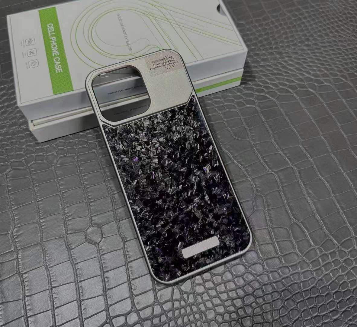 Premium Metallic Carbon Case