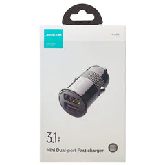 JOYROOM C-A06 3.1A Dual Port Smart Car Charger White