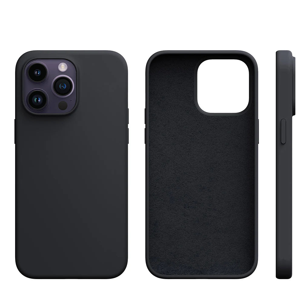 Aukey PC-GJ10C Iphone Silicone Magnetic Liquid MagSafe Phone Case-Midnight