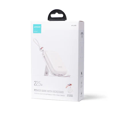 JR-L008 Cutie Series Power Bank with Kickstand 10000mAh - White