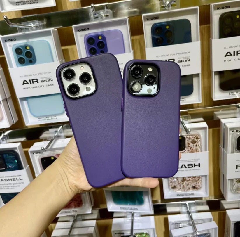 Kzdoo Deep Purple Leather Noble-Iphone 14 Series