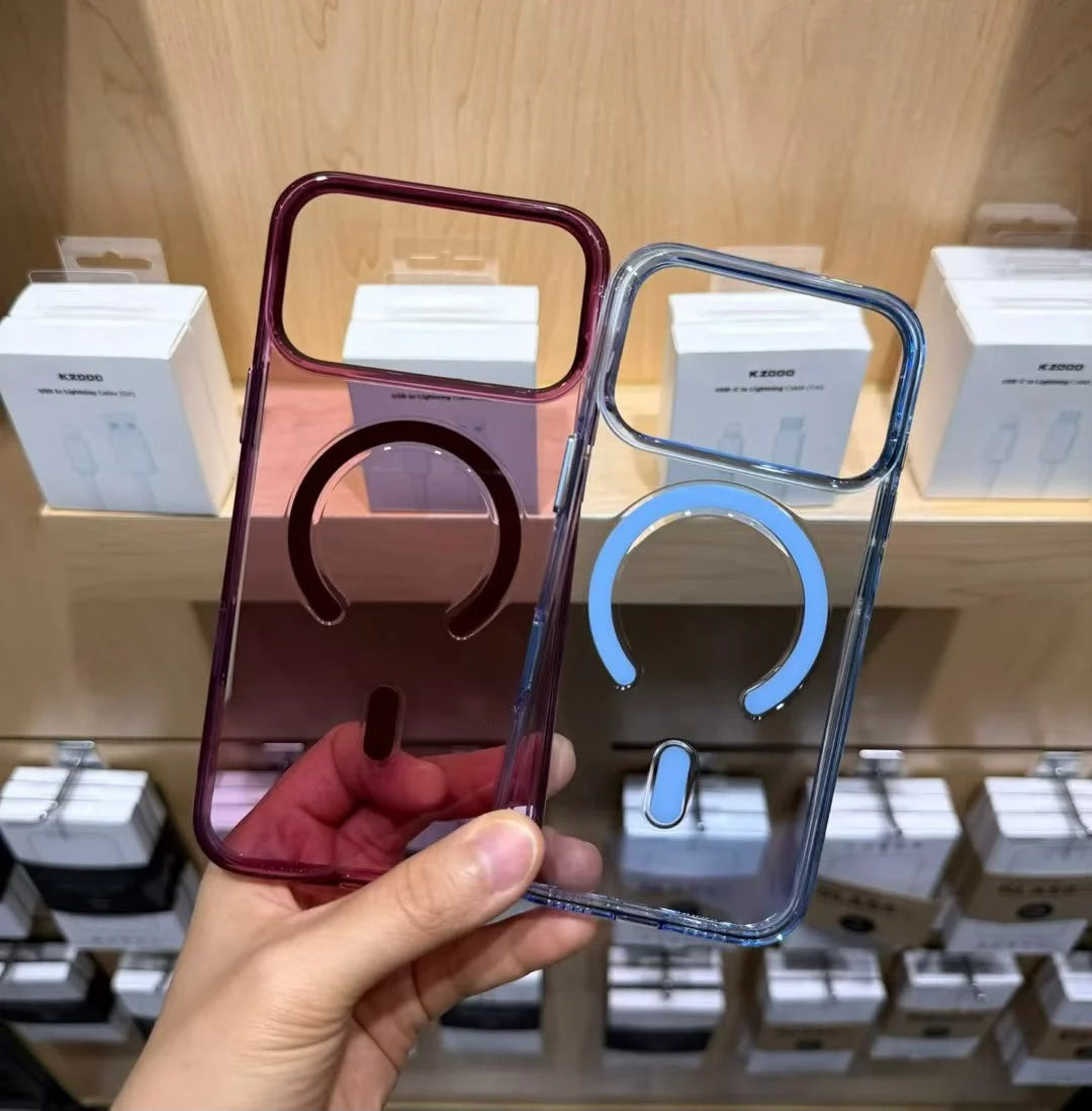 Kzdoo Ice Guard Coloured Clear Magsafe Cases-18 Series