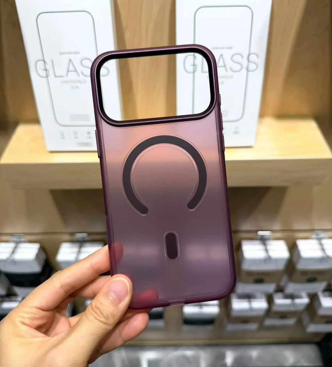 Kzdoo Burgundy Matt Guard Magsafe Case-18 Series